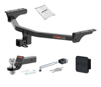 22 - 24 Infiniti QX60 2in. CURT Trailer Hitch + Ball Mount + Cover + Lock Kit HWA1495