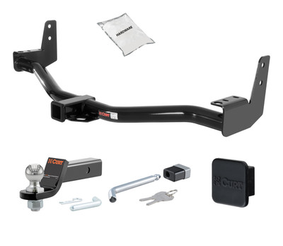 97 - 02 Ford Expedition 2in. CURT Trailer Hitch + Ball Mount + Cover + Lock Kit HWA829
