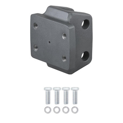 CURT 45950 Rebellion XD Adjustable Cushion Hitch Pintle Mount Plate Attachment, Shank Required