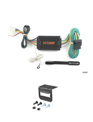 07-13 Acura MDX  CURT 4-flat Plug and Play Trailer Wiring