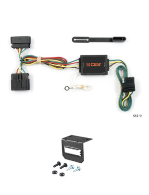 04-12 Chevrolet Colorado CURT 4-flat Plug and Play Trailer Wiring