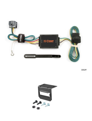 05-10 KIA Sportage CURT 4-flat Plug and Play Trailer Wiring
