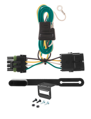 88-99 Chevrolet K1500 Excluding dual exhaust or 10" step bumper CURT 4-flat Plug and Play Trailer Wiring