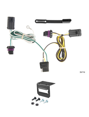 00-05 Chevrolet Impala CURT 4-flat Plug and Play Trailer Wiring