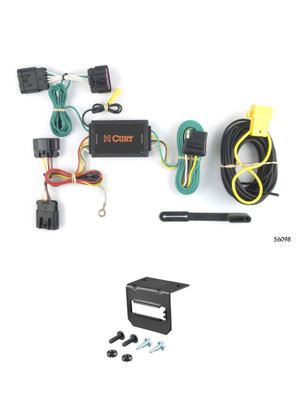 10-16 Buick LaCrosse CURT 4-flat Plug and Play Trailer Wiring