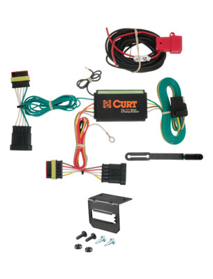 12-19 Fiat 500 Abarth CURT 4-flat Plug and Play Trailer Wiring