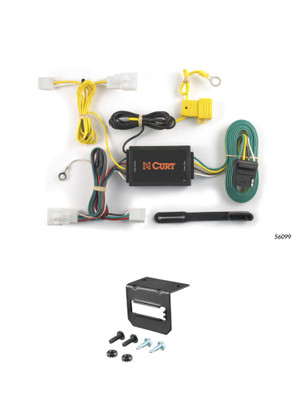 11-17 Lexus CT200h CURT 4-flat Plug and Play Trailer Wiring