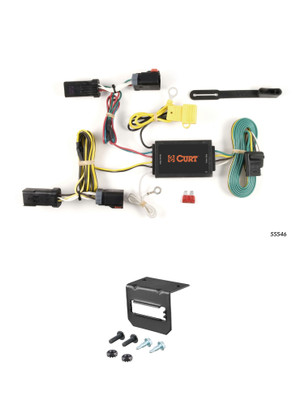 05-10 Chrysler 300C CURT 4-flat Plug and Play Trailer Wiring