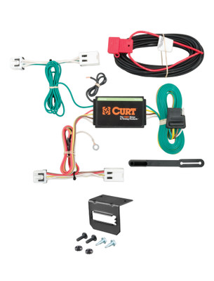 11-24 Nissan Leaf CURT 4-flat Plug and Play Trailer Wiring