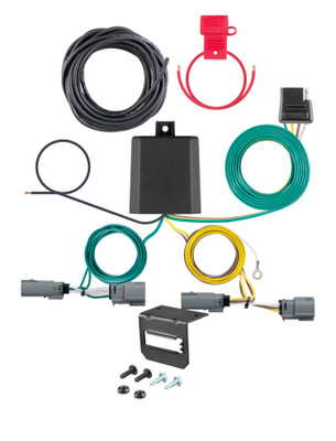 22-24 Ford Maverick Excluding factory receiver CURT 4-flat Plug and Play Trailer Wiring