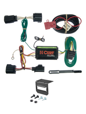12-14 Ford Focus Hatchback, excluding RS and ST CURT 4-flat Plug and Play Trailer Wiring