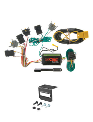 97-01 Mercury Mountaineer CURT 4-flat Plug and Play Trailer Wiring
