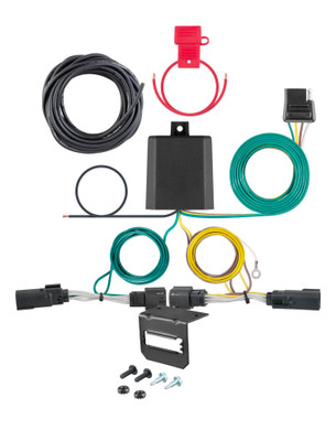09-19 Ford Flex With dual exhaust CURT 4-flat Plug and Play Trailer Wiring