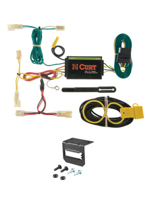03-08 Porche PORSCHE Excluding GT CURT 4-flat Plug and Play Trailer Wiring