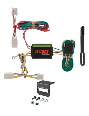 98-01 Nissan Altima Sedan CURT 4-flat Plug and Play Trailer Wiring