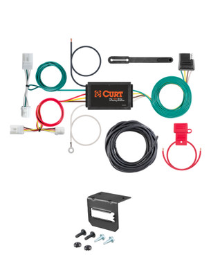08-20 Nissan Rogue CURT 4-flat Plug and Play Trailer Wiring