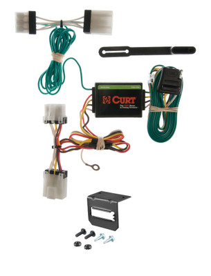 95-97 Nissan Pickup CURT 4-flat Plug and Play Trailer Wiring