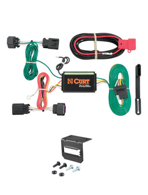14-24 RAM ProMaster 3500 Standard length cargo van CURT 4-flat Plug and Play Trailer Wiring