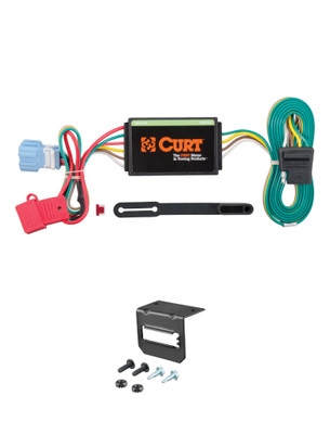 10-11 HONDA Accord Crosstour CURT 4-flat Plug and Play Trailer Wiring