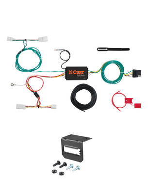 19-23 Toyota Corolla Hatchback CURT 4-flat Plug and Play Trailer Wiring