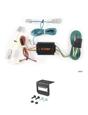 06-15 HONDA Civic Coupe CURT 4-flat Plug and Play Trailer Wiring