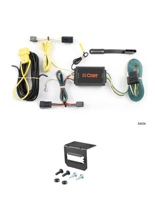 08-10 Saturn Vue CURT 4-flat Plug and Play Trailer Wiring