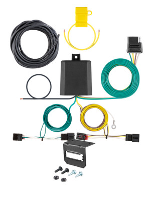 17-17 Volkswagen Golf Alltrack CURT 4-flat Plug and Play Trailer Wiring