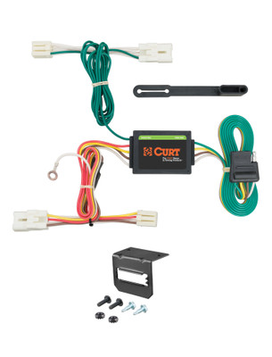 13-17 Hyundai Accent Hatchback CURT 4-flat Plug and Play Trailer Wiring