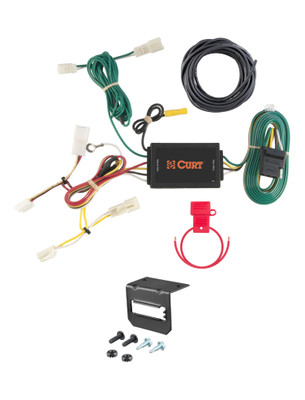 11-14 Toyota Sienna CURT 4-flat Plug and Play Trailer Wiring