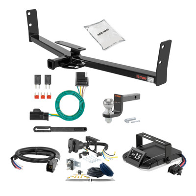 95-05 Pontiac Sunfire Excluding convertible and GT coupe 1.25 CURT Trailer Hitch + Assure Proportional Brake Controller Kit HBCW2137