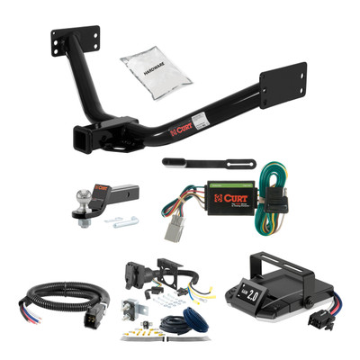 14 - 20 Acura MDX  -- 2 CURT Trailer Hitch + Assure Proportional Brake Controller Kit HBCW8