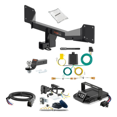 18-22 Audi S5 Sportback 1.25 CURT Trailer Hitch + Assure Proportional Brake Controller Kit HBCW73