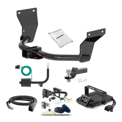 01 - 03 Acura MDX  -- 1.25 CURT Trailer Hitch + Assure Proportional Brake Controller Kit HBCW11