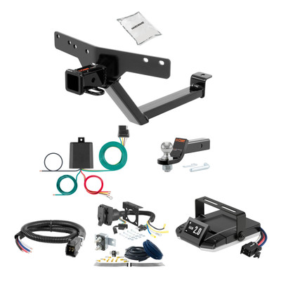 07-18 BMW X5  2 CURT Trailer Hitch + Assure Proportional Brake Controller Kit HBCW172