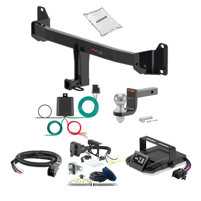 13-15 BMW X1  With panoramic sunroof only 2 CURT Trailer Hitch + Assure Proportional Brake Controller Kit HBCW163