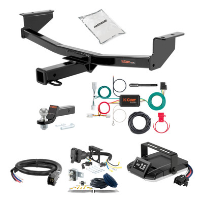 08-20 Nissan Rogue Excluding Krom 1.25 CURT Trailer Hitch + Assure Proportional Brake Controller Kit HBCW2065