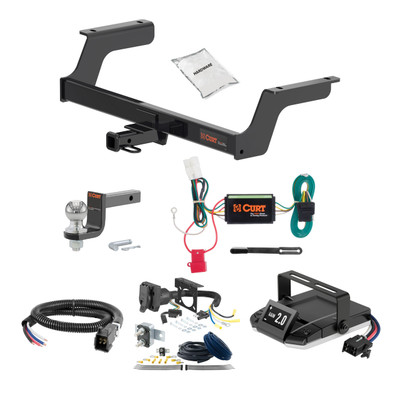 13-20 Subaru BRZ 1.25 CURT Trailer Hitch + Assure Proportional Brake Controller Kit HBCW2256