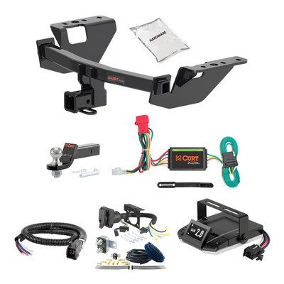 14-18 Subaru Forester 2 CURT Trailer Hitch + Assure Proportional Brake Controller Kit HBCW2267