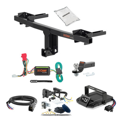19-24 Subaru Forester 1.25 CURT Trailer Hitch + Assure Proportional Brake Controller Kit HBCW2263