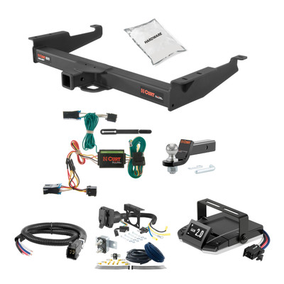 96-24 GMC Savana 3500 Excluding cutaway models 2 CURT Trailer Hitch + Assure Proportional Brake Controller Kit HBCW1133