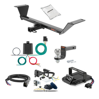 06-13 Audi A3 Hatchback 1.25 CURT Trailer Hitch + Assure Proportional Brake Controller Kit HBCW33