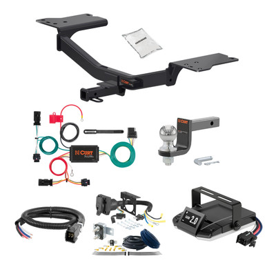 97-04 Chevrolet Corvette Coupe and convertible, excluding dual mode exhaust 1.25 CURT Trailer Hitch + Assure Proportional Brake Controller Kit HBCW329