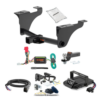 20-25 Subaru Outback Wagon 2 CURT Trailer Hitch + Assure Proportional Brake Controller Kit HBCW2308