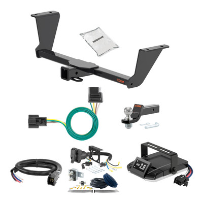 03-06 Cadillac Escalade EXT 2 CURT Trailer Hitch + Assure Proportional Brake Controller Kit HBCW237