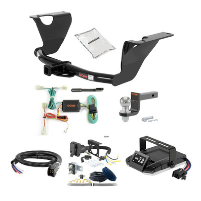 20-25 Subaru Legacy Sedan 2 CURT Trailer Hitch + Assure Proportional Brake Controller Kit HBCW2295