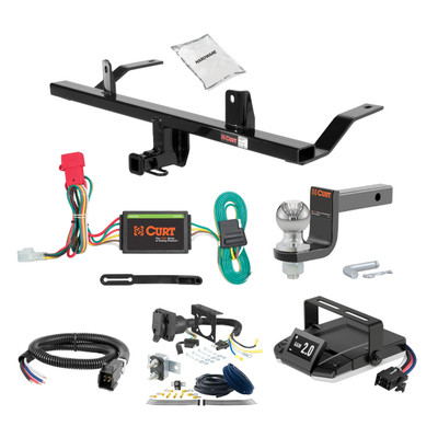 12-14 Subaru Impreza Hatchback, WRX and WRX STI 1.25 CURT Trailer Hitch + Assure Proportional Brake Controller Kit HBCW2278