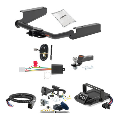 20-24 Toyota Highlander 2 CURT Trailer Hitch + Assure Proportional Brake Controller Kit HBCW2390