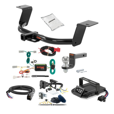 18-22 HONDA Accord Sedan, excluding hybrid 1.25 CURT Trailer Hitch + Assure Proportional Brake Controller Kit HBCW1322