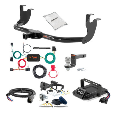 20-24 Volkswagen Atlas Cross Sport 2 CURT Trailer Hitch + Assure Proportional Brake Controller Kit HBCW2466