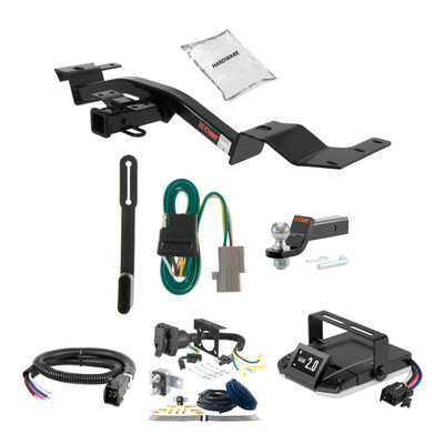 08-11 Toyota Sequoia SR5 2 CURT Trailer Hitch + Assure Proportional Brake Controller Kit HBCW2431